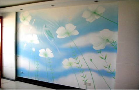 衡山画墙绘怎么画好白云的蓬松感?