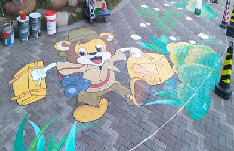 衡山夏季画地面彩绘会遇到的问题