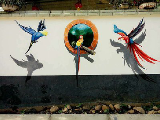 衡山视觉错位-3D墙绘设计