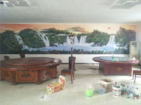 衡山墙绘-写实风景