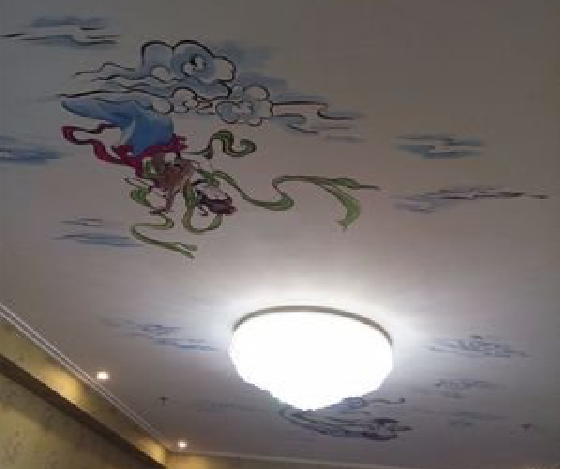 衡山如何快速绘制天花板上的手绘墙？