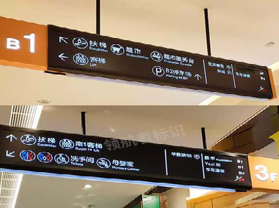 衡山如何通过商场标识牌引导客流分布？